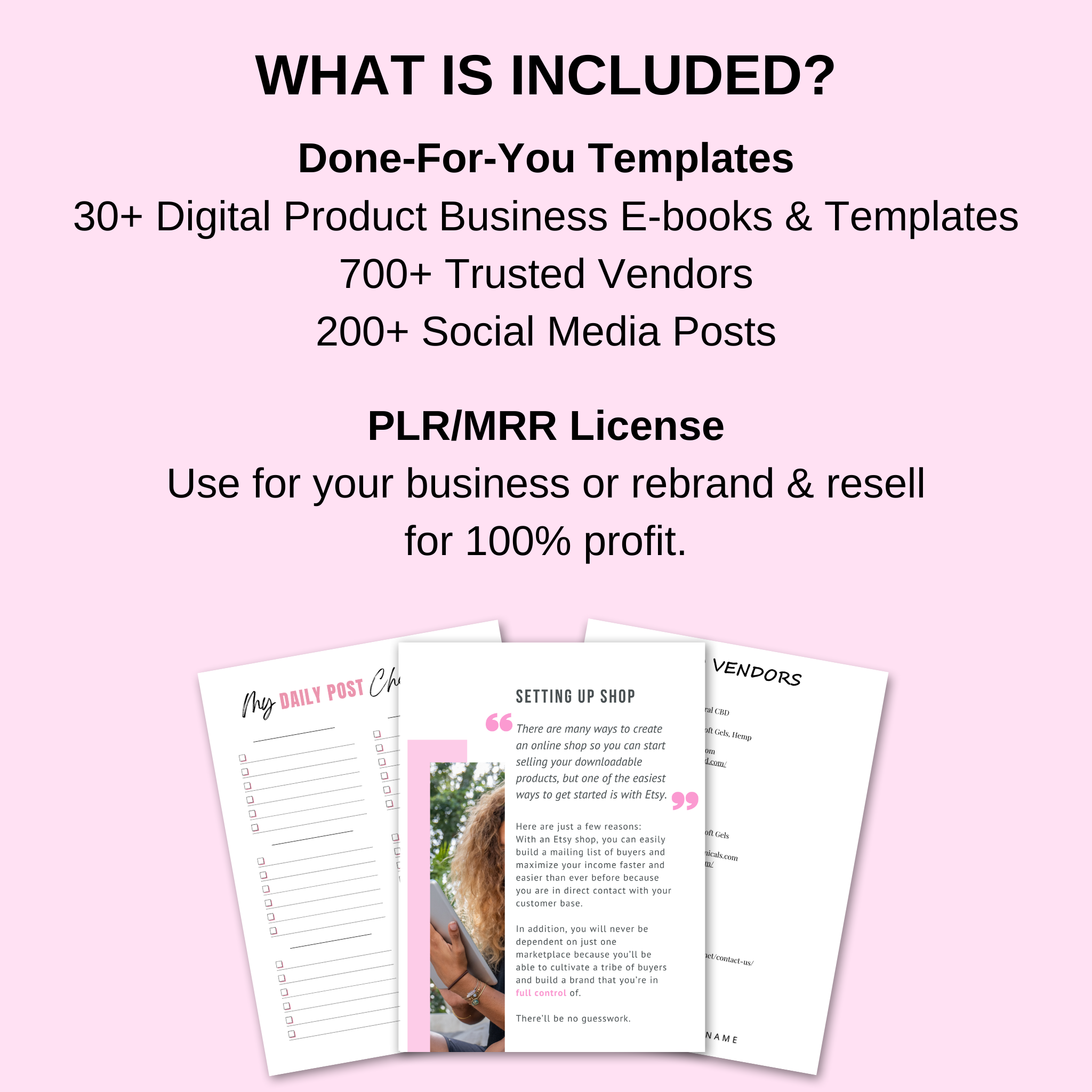 The Ultimate Vendors List Business Kit