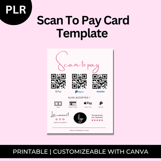 Scan To Pay Card Template