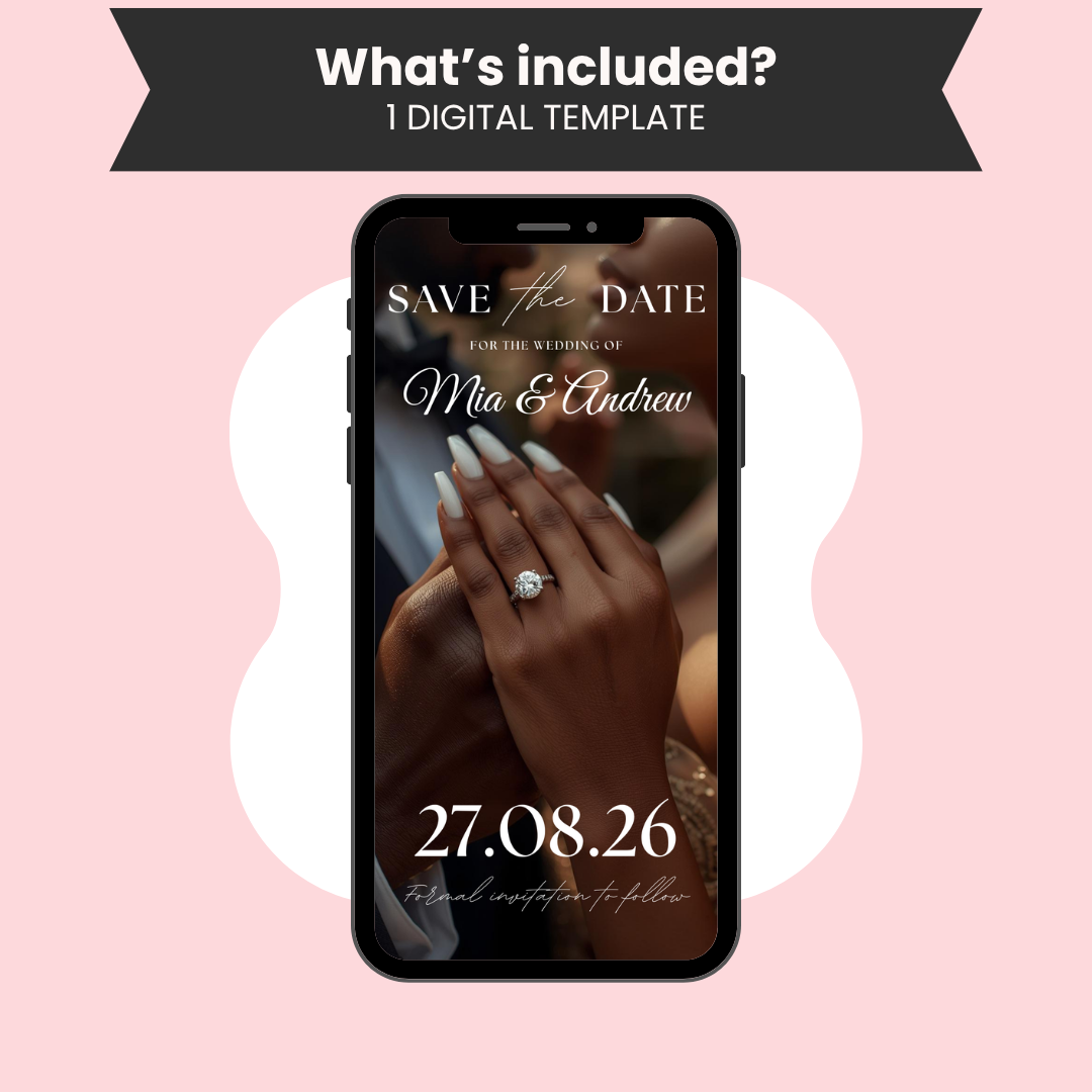 Minimal Save the Date Invitation Template