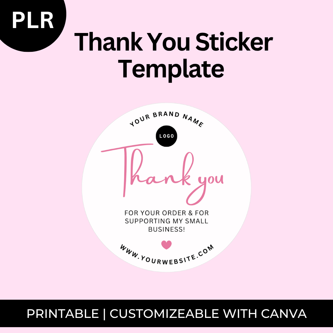 Thank You Sticker Template