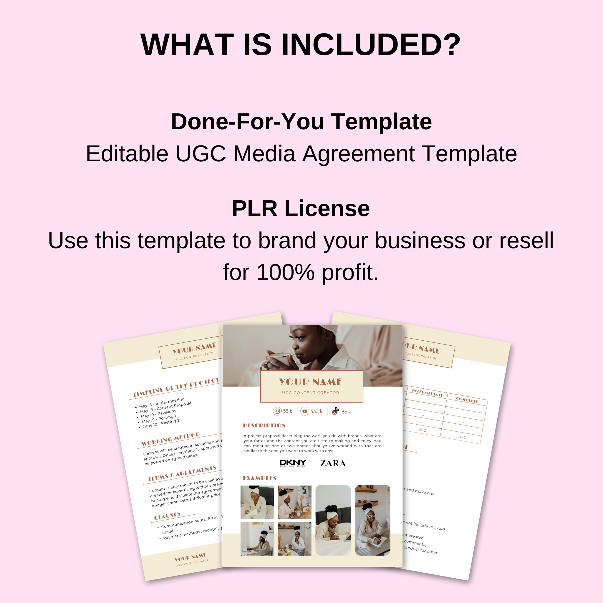 UGC Agreement Contract Template