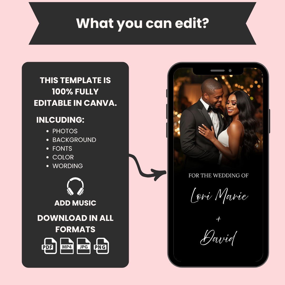 Luxe Save the Date Invitation Template