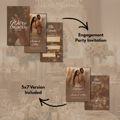 Neutral Wedding Invitation Suite Bundle