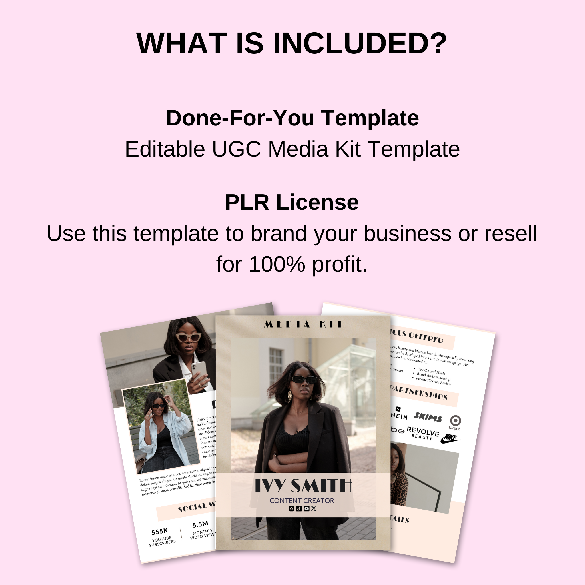 UGC Media Kit Template