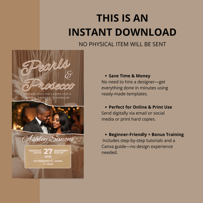 Neutral Wedding Invitation Suite Bundle