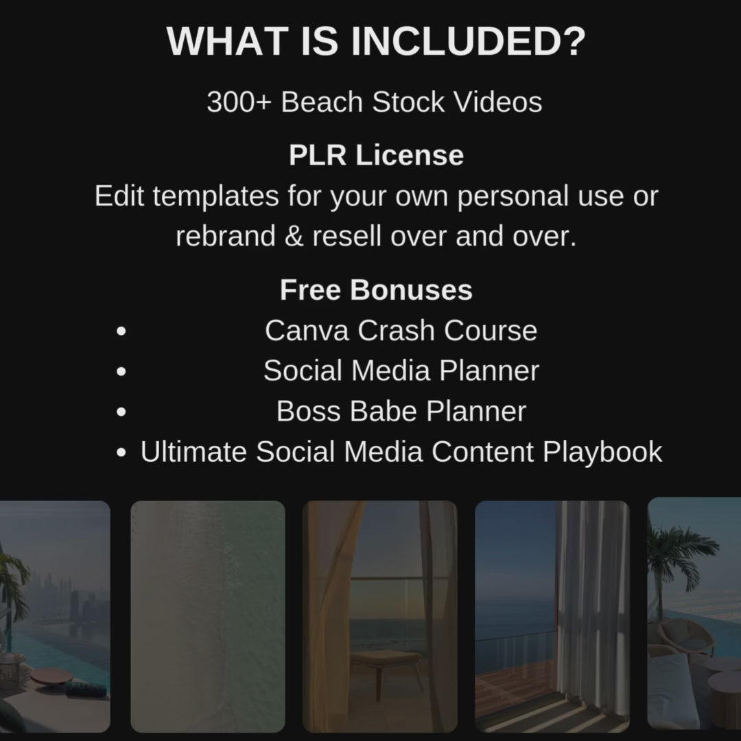 Beach Stock Video Library